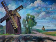 Виставка «Вітряки в графічних роботах студентів КНУБА»
